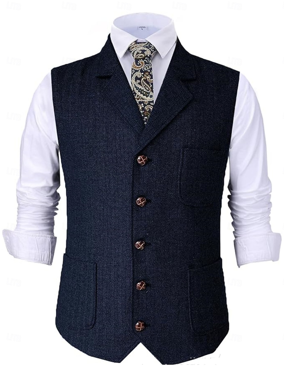 Retro Řvoucí 20s 20. léta 20. století Kamizelka Velký Gatsby Gentleman Maškarní kostým Pánské předvečer Všech svatých Karneval Večerní oslava Plesová maškaráda Dospělí Vesta 2025 - $39.99 –P4