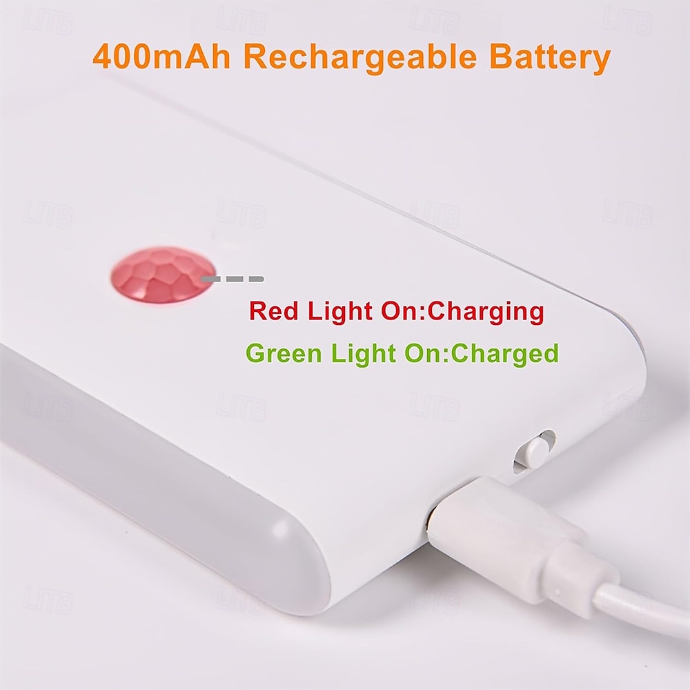 Перезаряжаемый светодиодный ночник с регулируемой яркостью, меняющий цвет, подсветка для лестницы, датчик движения для помещений, ночник RGB для прихожей, спальни, детской комнаты, кухни, лестницы, 2026 - $22.99 –P6