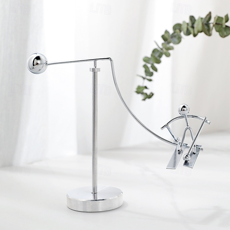 Stalowa rzeźba równoważąca, zabawka do balansowania, sztuka kinetyczna, zabawka do balansowania, nauka dekompresyjna, psychologia, dekoracja biura domowego, zabawka na biurko 2026 - $11.27 –P13