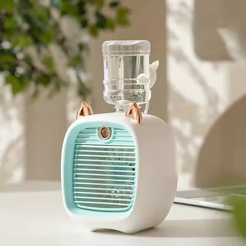 Ventilatore portatile per bambini, mini ventilatore ricaricabile con design a forma di volpe, umidificatore con nebulizzatore, apparecchio da scrivania estivo, raffrescatore d'aria portatile personale per uso domestico e in ufficio del 2025 a $19.99 –P9