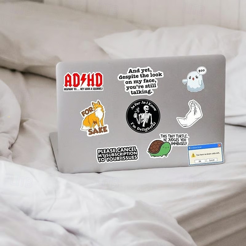 Set Of 130 Pcs Funny Saying Stickers Waterproof Vinyl Decals For Laptop Phone Guitar Skateboard Suitcase Scrapbook Journal Notebook Kids Toys Decoration 2025 - $9.99 –P6