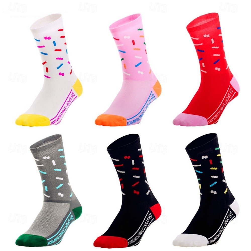 Calcetines Calcetines Ciclismo Calcetines de bicicleta Calcetines deportivos Calcetines atléticos Camping / Senderismo Senderismo Ejercicio al Aire Libre Bicicleta / Ciclismo Alta elasticidad Cómodo 2025 - $11.49 –P1