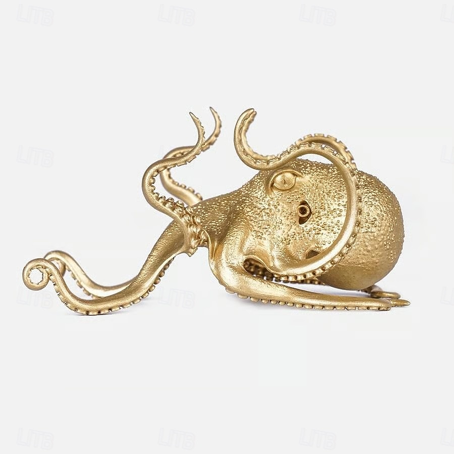 Octopus Holder Phone Stand Pen Holder Creative Gold Octopus Desk Organizer Multifunctional Mobile Phone Holder Lazy Viewing Stand For Watching Videos And Reading Books 2025 - $13.99 –P7