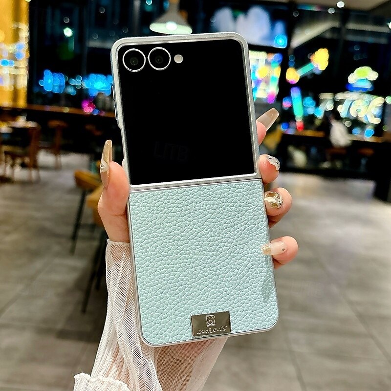 телефон Кейс для Назначение SSamsung Galaxy Z-флип 7 Z-флип 6 Z Flip 5 Z Flip 4 Кейс на заднюю панель Защита от удара Ретро ТПУ Кожа PU 2025 - $11.99 –P9