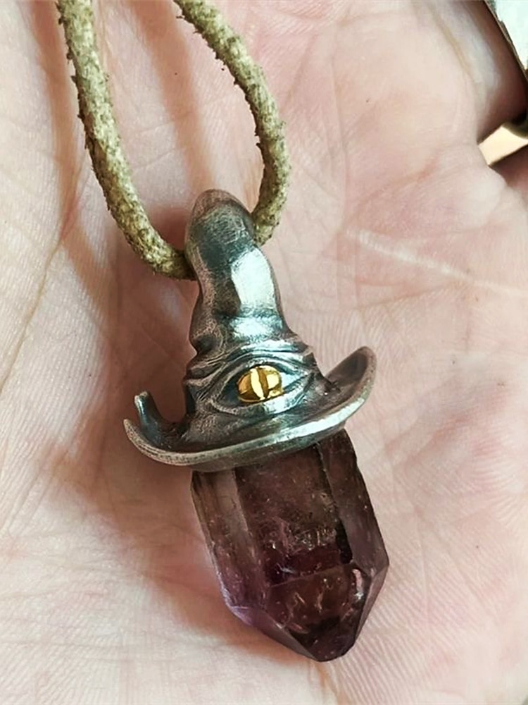 Femmes Collier pendentif Collier Pierre Précieuse & Cristal Alliage ancien Exagéré Halloween Rond de 2025 ? $9.99 –P3