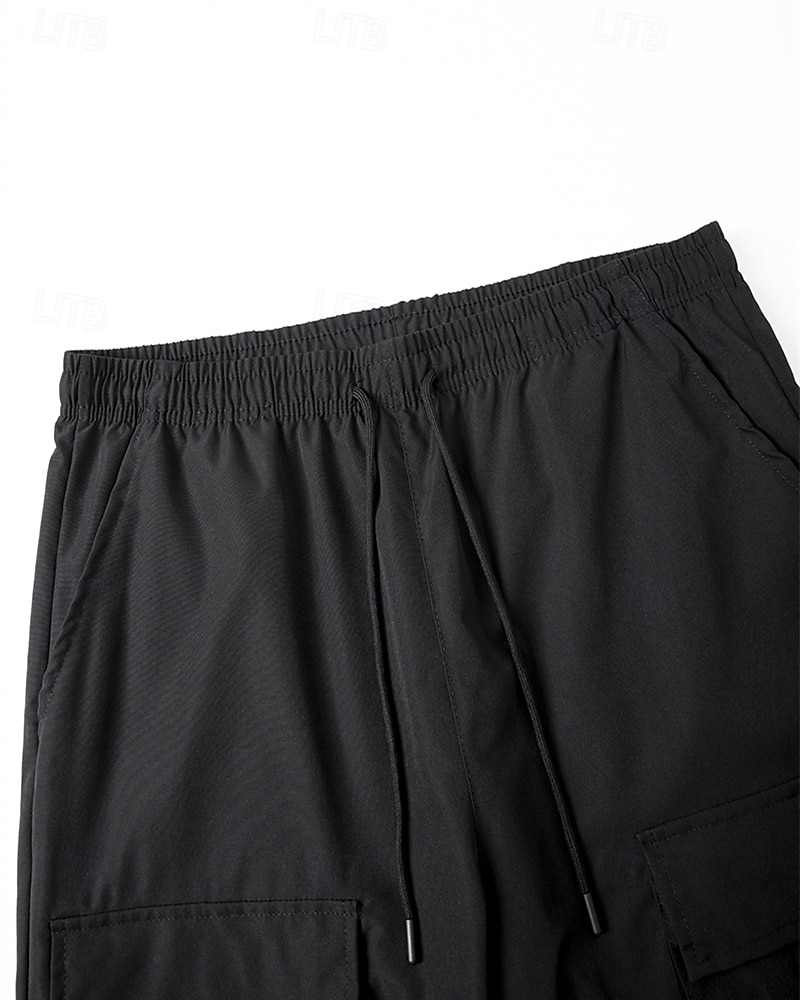 Herren Cargo-Hosen Jogginghose Hose Kordelzug Elastischer Bund Druck Cartoon Lächelndes Gesicht Komfort Sport im Freien Täglich Mode Lässig Schwarz Mikroelastisch 2026 - $24.99 –P2