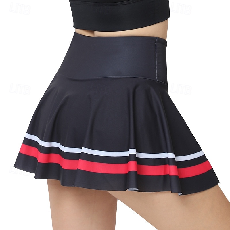 Dam Grafisk Avslappnad kjol Tenniskjol Trendig Tryck Fuktabsorberande Andningsfunktion Tennis Pickleball Löpning Underdelar Blå och Vit Röd / Svart Mörkrosa Tenniskläder 2026 - $28.99 –P10