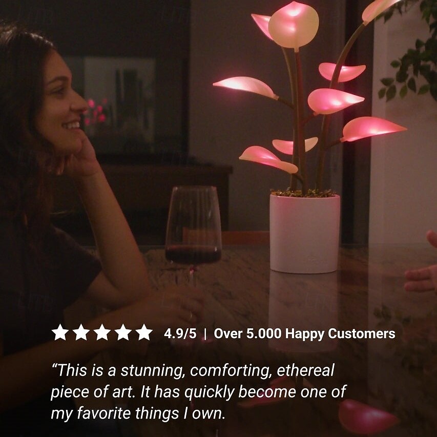 Волшебное светодиодное комнатное растение - светящиеся искусственные растения, комнатные растения бонсай, светящиеся искусственные растения, декоративные феи, бонсай, световое украшение 2025 - $64.99 –P3