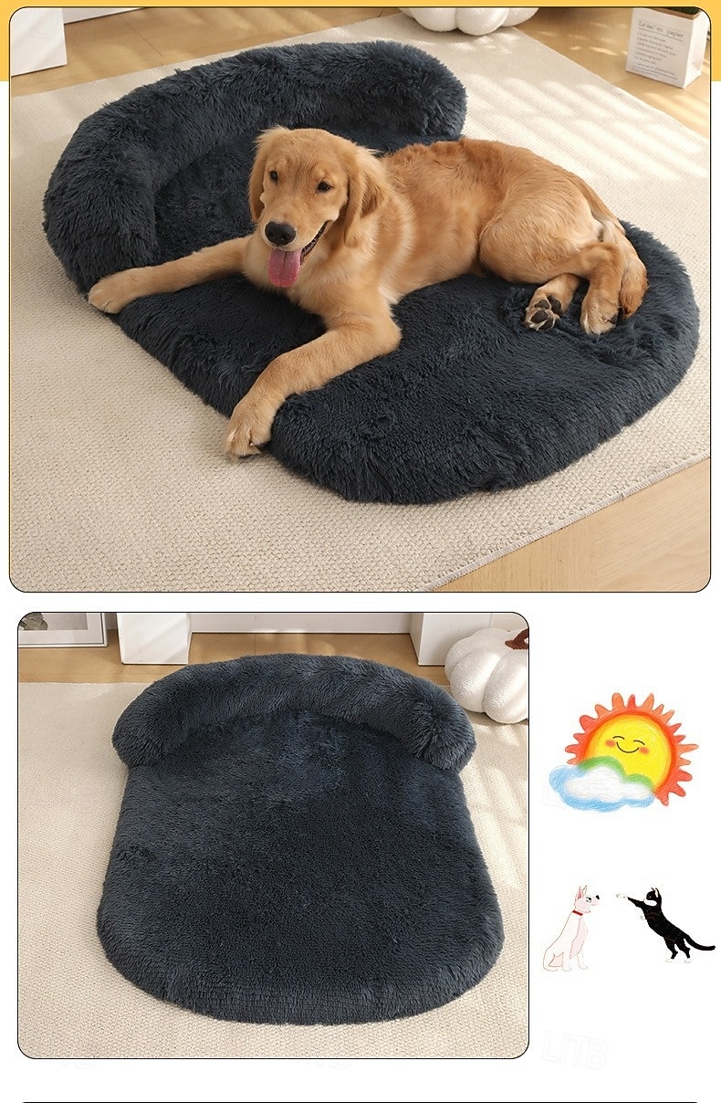 Letto per cani lungo e caldo in peluche materasso comodo per animali di grandi dimensioni per tutte le stagioni cuscino per divano in spugna lavabile e removibile per cani e gatti del 2025 a $28.99 –P5