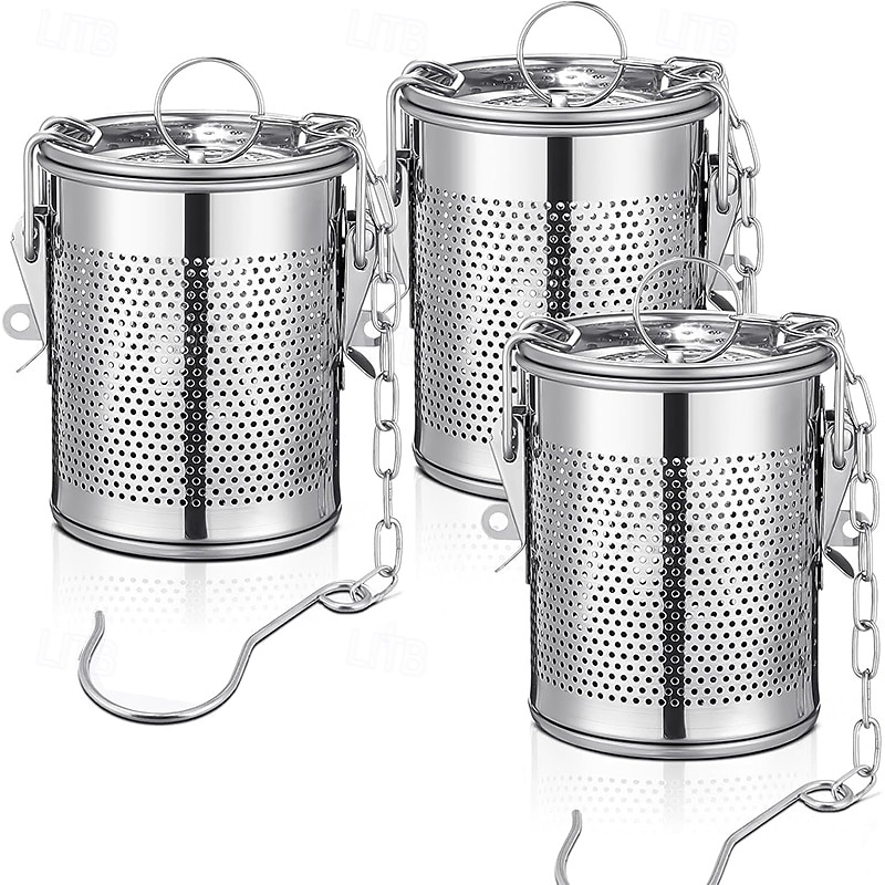 Large Tea Infuser for Loose Leaf Stainless Steel Tea Strainers and Spice Ball Extra Fine Mesh Strainer with Chain Hook and Lid 2025 - $27.51 –P5