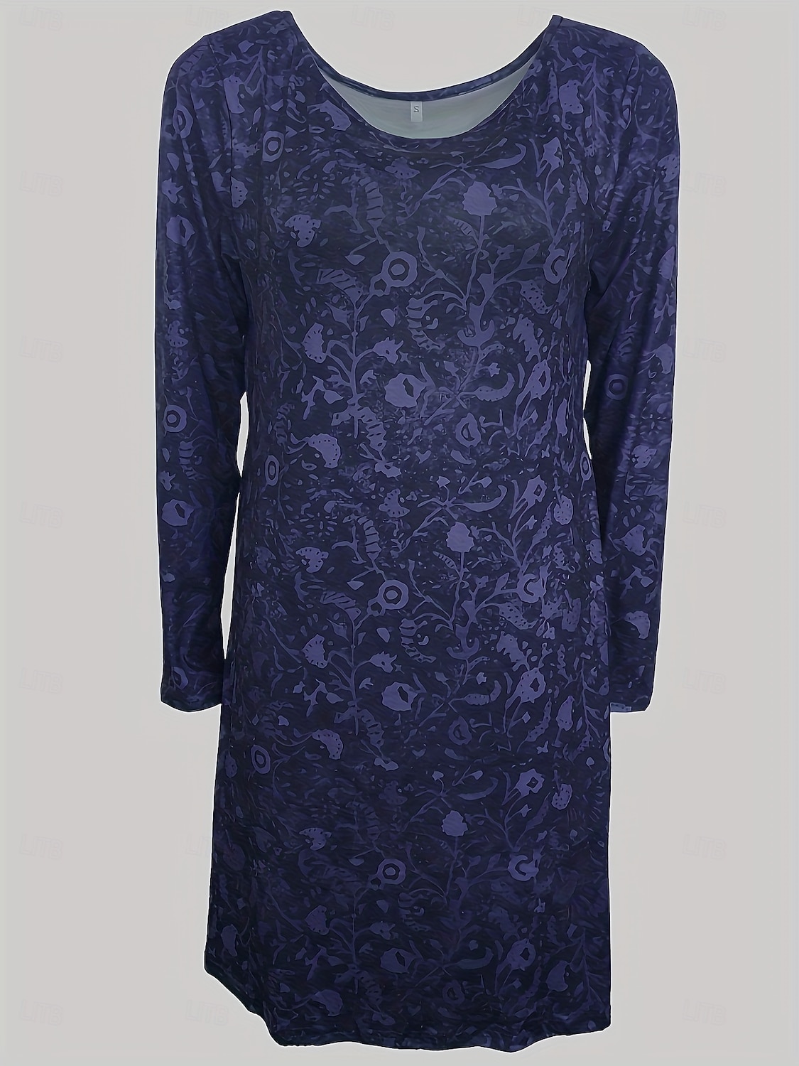 Damen Knielanges Kleid Freizeitkleid T-Shirt-Kleid A Linie Kleid Urlaub Lässig Date Normale Passform Blumen Grafik Paisley-Muster Langarm Rundhalsausschnitt Blau Braun Grün Frühling Herbst Winter 2025 - $28.99 –P5