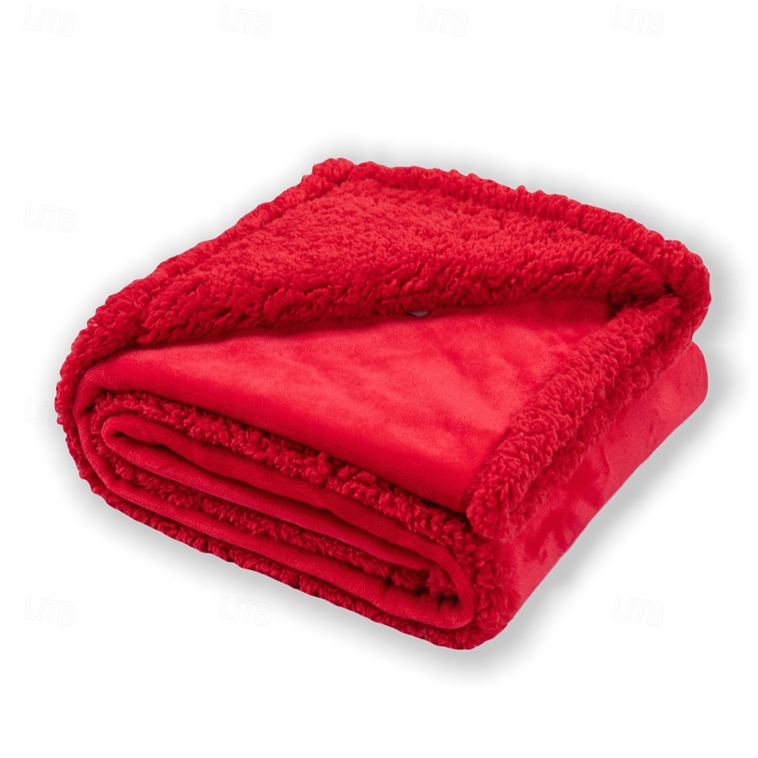 Pătură impermeabilă pentru animale de companie pătura groasă din flanel și sherpa pentru patul animalelor de companie pătură moale din catifea pentru câini 2025 - $11.49 –P24