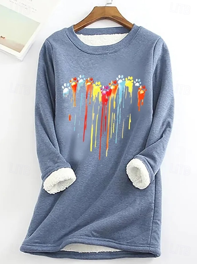 Pentru femei Hanorac pulover Imprimeu Grafic Scrisă Casual Confort Manșon Lung Stil Nautic Topuri lungi Stradă Zilnice Albastru piscină Negru Roz Îmbujorat Gri Toamnă Iarnă 2026 - $27.99 –P3