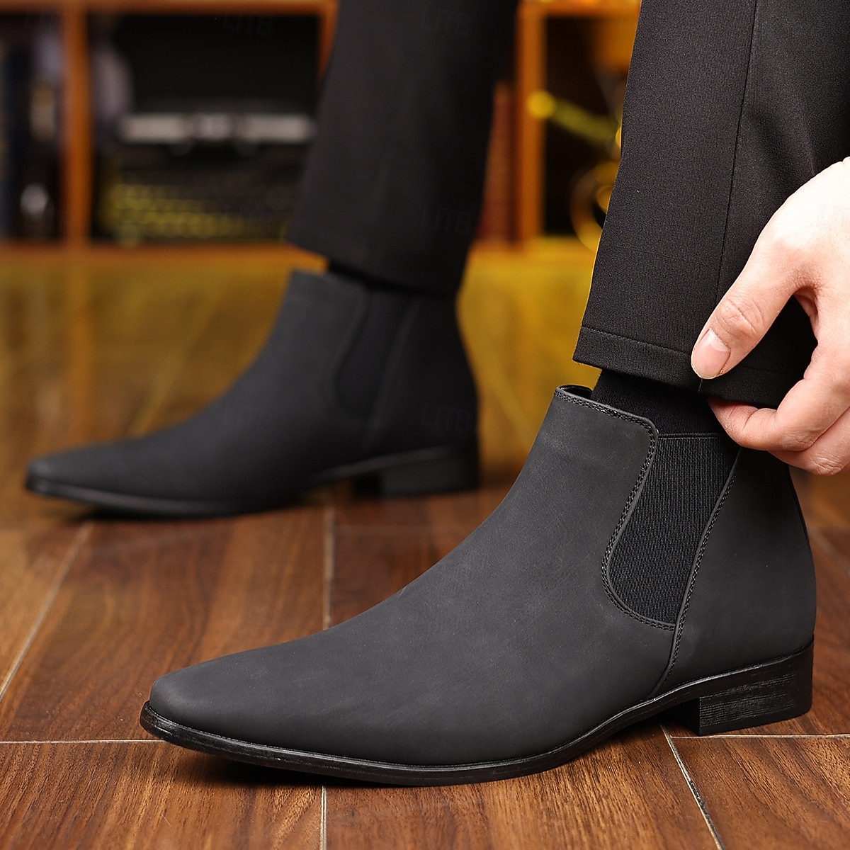 Botines Chelsea para hombre: botines informales de negocios para uso diario y de oficina. 2025 - $64.99 –P19