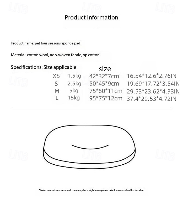 Tapis de lit pour animaux de compagnie épais et chaud pour chiens et chats coussin en coton amovible et lavable coussin de sol réversible matelas confortable pour animaux de compagnie gris et marron de 2026 ? $16.49 –P5