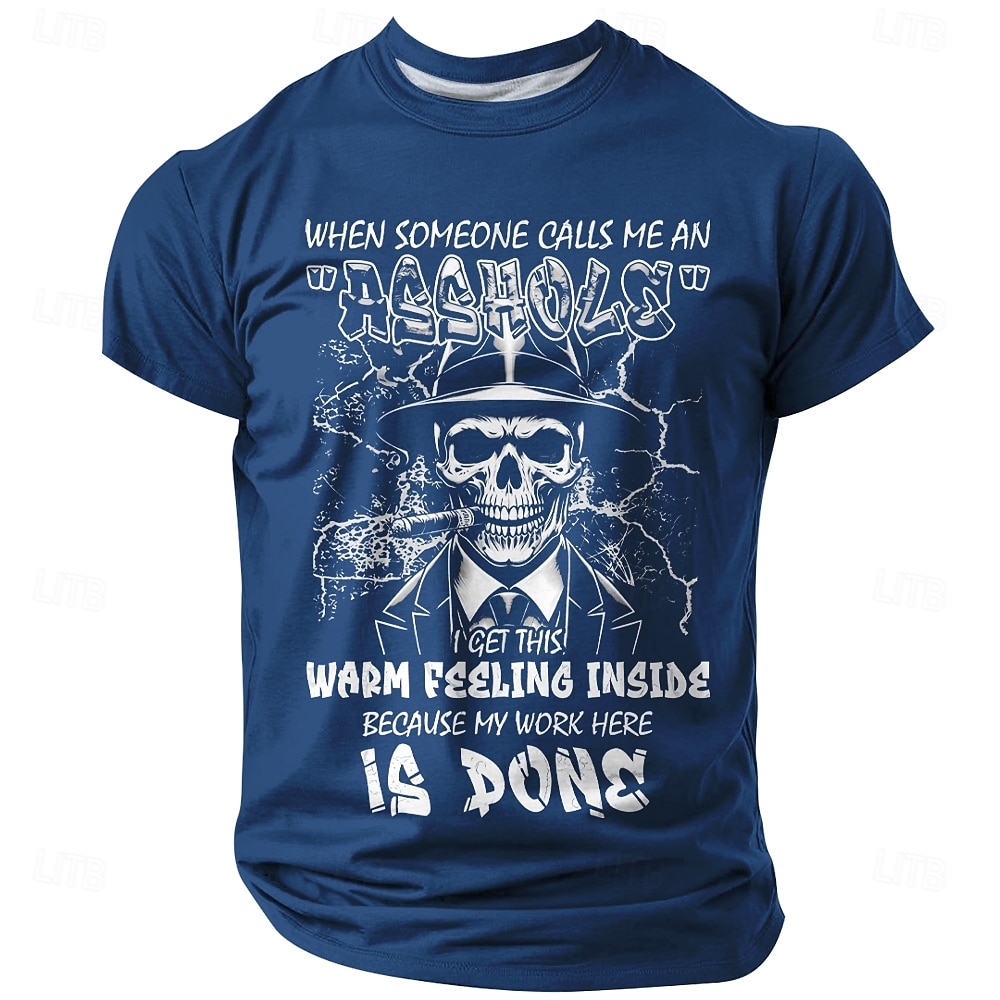 Camiseta masculina babaca engraçada com gola redonda, roupa com estampa 3D, moda casual, manga curta, estilo clássico e legal de 2025 por $17.99 –P2