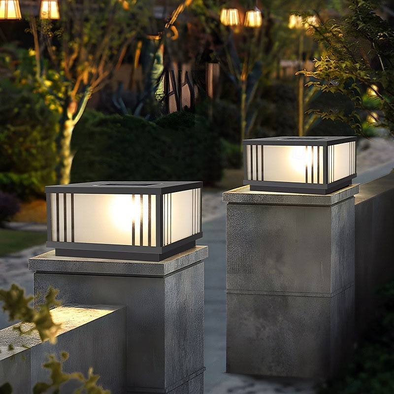 Lampada da esterno a LED, lampada da terra impermeabile, per cortile, portico, patio, esterno, terrazza, garage, cortile, lanterna da terra esterna del 2025 a $199.99 –P3