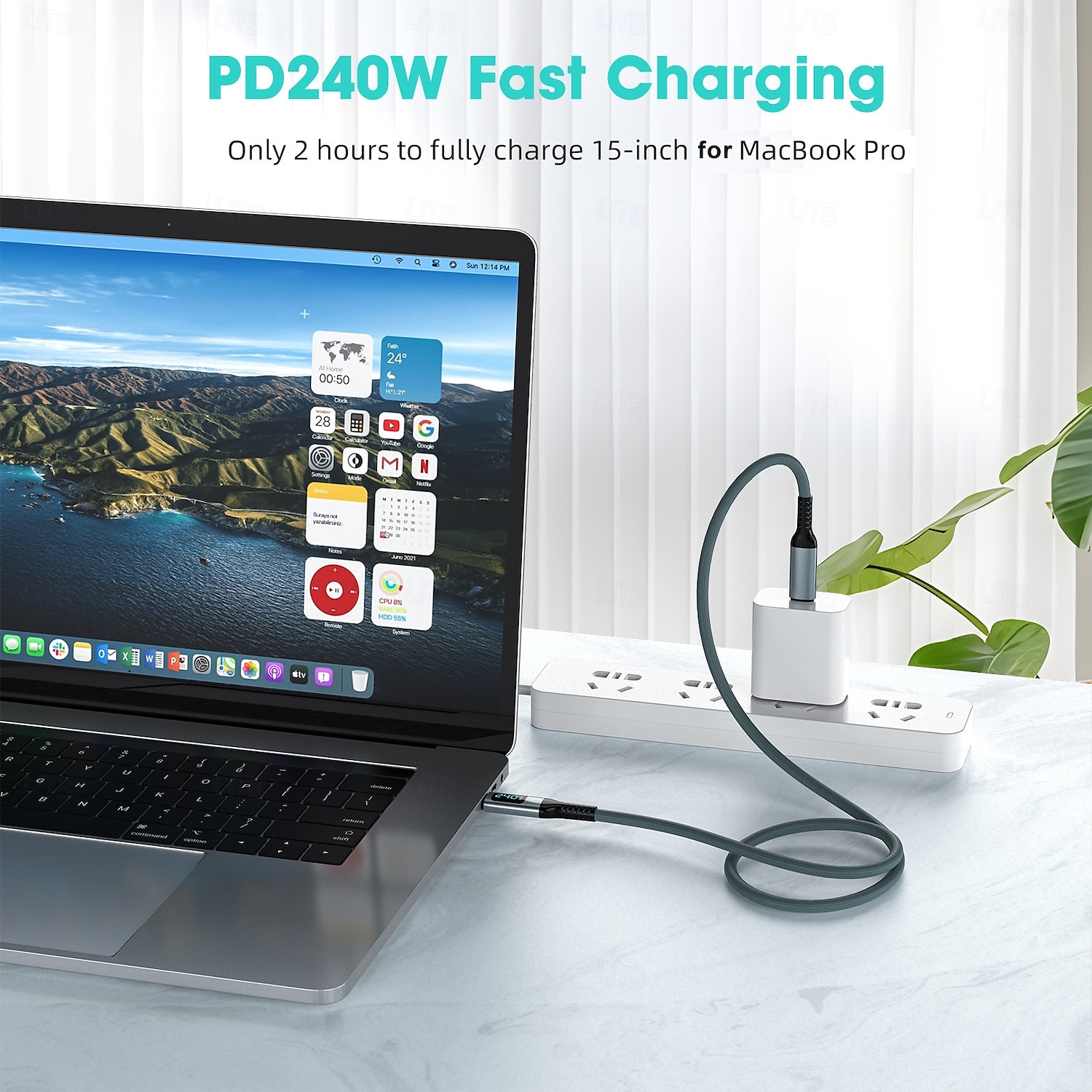 1 πακέτο Καλώδιο USB C Καλώδιο USB 3.0 Καλώδιο USB 4 USB C σε USB C 5 A Γρήγορη φόρτιση Υψηλή μεταφορά δεδομένων Ανθεκτικό Οθόνη LED Για iPhone Αξεσουάρ Κινητού Τηλεφώνου 2025 - $16.99 –P2