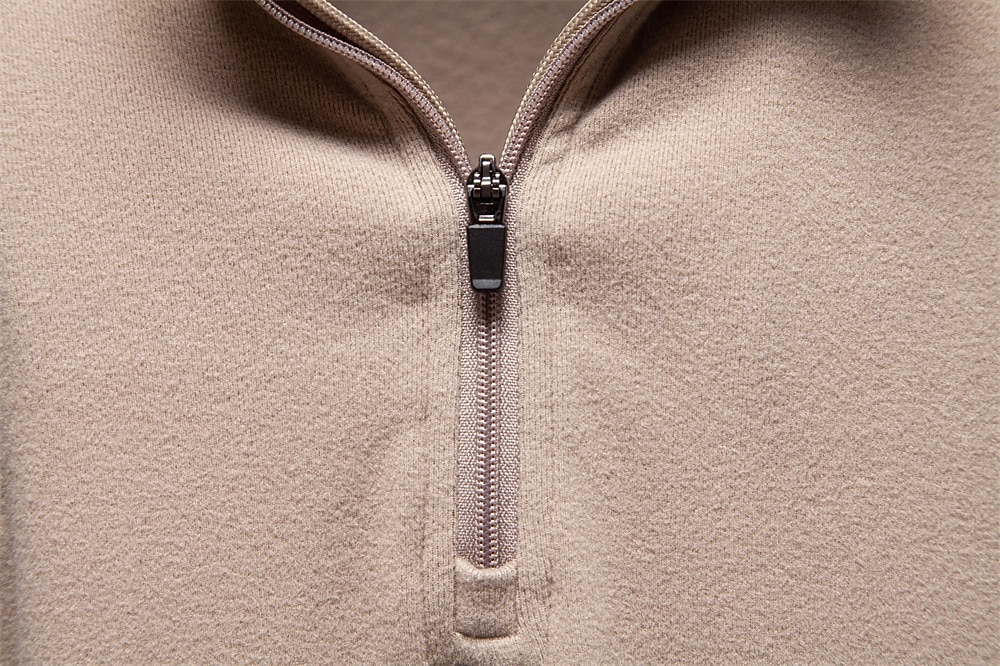 Per uomo Felpa con zip corta Nero Blu marino Blu Verde Cachi Collo Alto Semplice Lavoro Sport & Outdoor Casuale senza stampa Cool Casual Maglione Primavera Autunno Abbigliamento Felpe con cappuccio del 2026 a $26.99 –P17