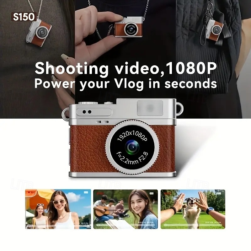 Retro thumb-sized camera for students portable high-definition CCD digital camera for taking photos and videos on the go 2025 - $35.99 –P1