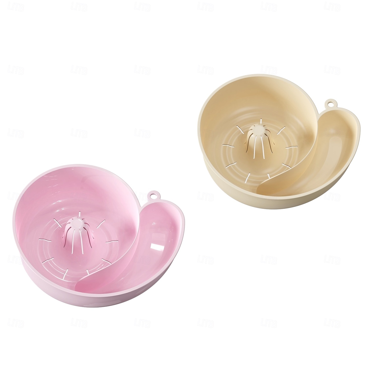2pcs Snail Shaped Fruit Washer with Strainer Automatic Cleaning Basket with Efficient Draining System Heavy-Duty Plastic Kitchen Sink Organizer for Fruits, Vegetables, Pasta 2025 - $15.99 –P6