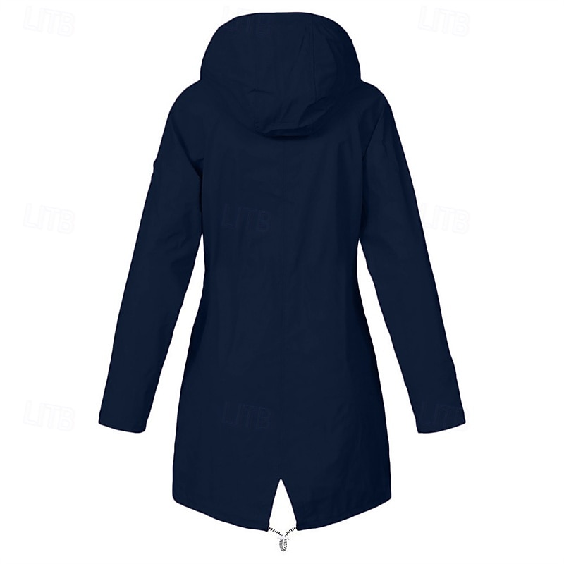 Femmes Trench Chaud Confortable Fermeture éclair Avec Poches Mode Extérieur Uni Sortir Week-end Fermeture éclair Régulier À capuche Coupe régulière manche longue Vêtements d'extérieur Jaune Rose de 2025 ? $28.99 –P6