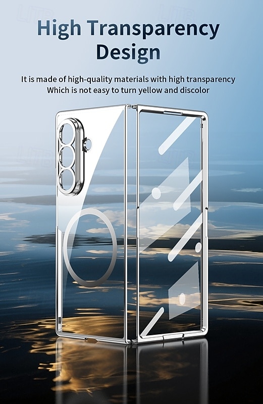 телефон Кейс для Назначение SSamsung Galaxy Z-образный сгиб 7 Z-сгиб 6 Z Fold 5 Z Fold 4 Кейс на заднюю панель Поддержка беспроводной зарядки Защита от удара Ретро Покрытие ПК 2025 - $16.99 –P1