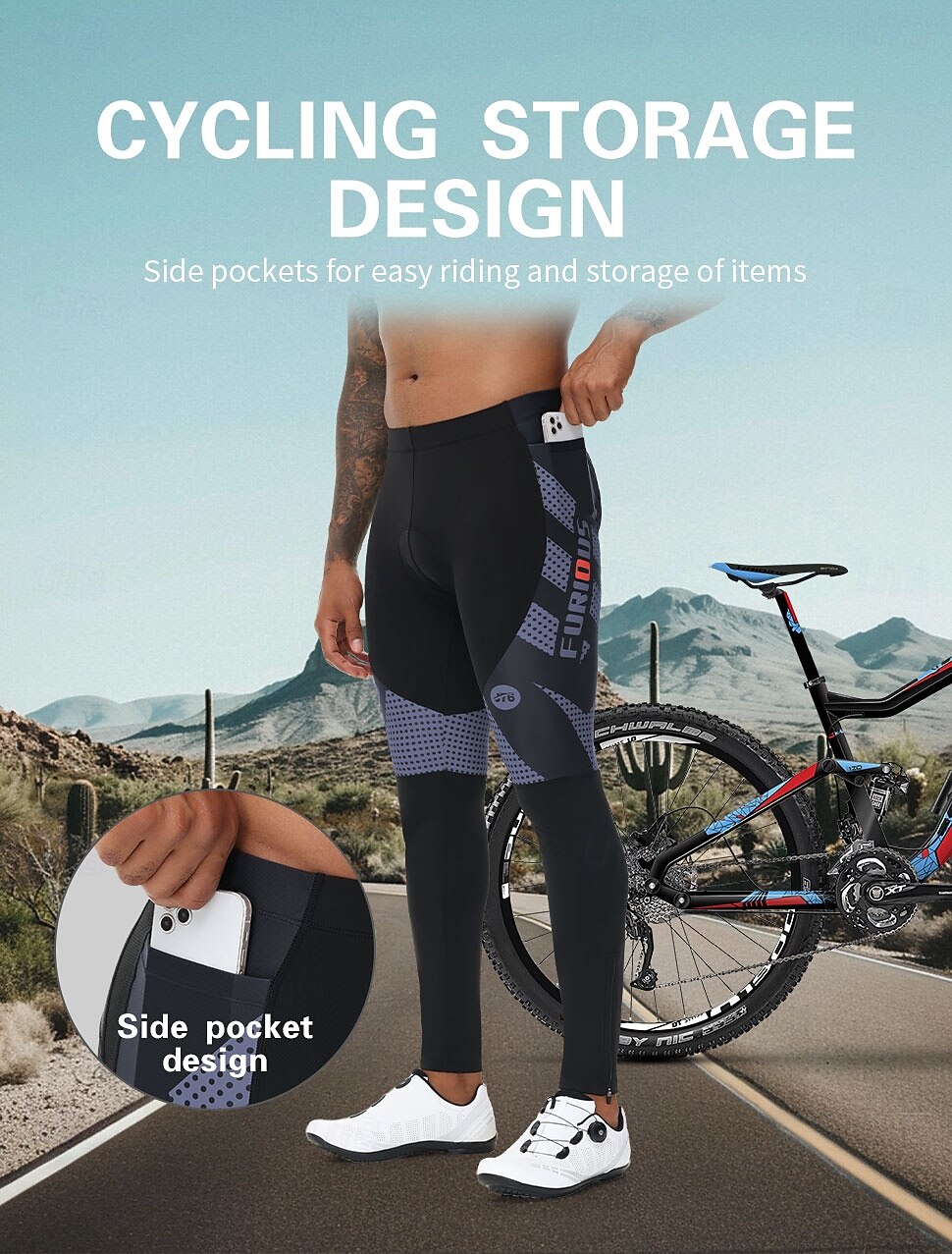 Муж. Велолосины Велосипедные Штаны Велоспорт Велоспорт Колготки Плотное облегание Виды спорта С защитой от ветра Эластичный Дышащий Зеленый / черный Черный / синий Спандекс Одежда Продвинутый уровень 2025 - $42.99 –P3