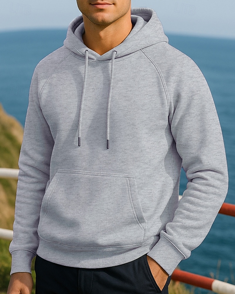 Hombre Sudadera informal Sudadera con capucha Con bolsillos Manga Larga Camiseta Ropa Deportiva Otoño Color sólido Moda Al Aire Libre Viaje Corriendo Ropa de deporte Ropa de Deporte Negro Amarillo 2025 - $21.99 –P11