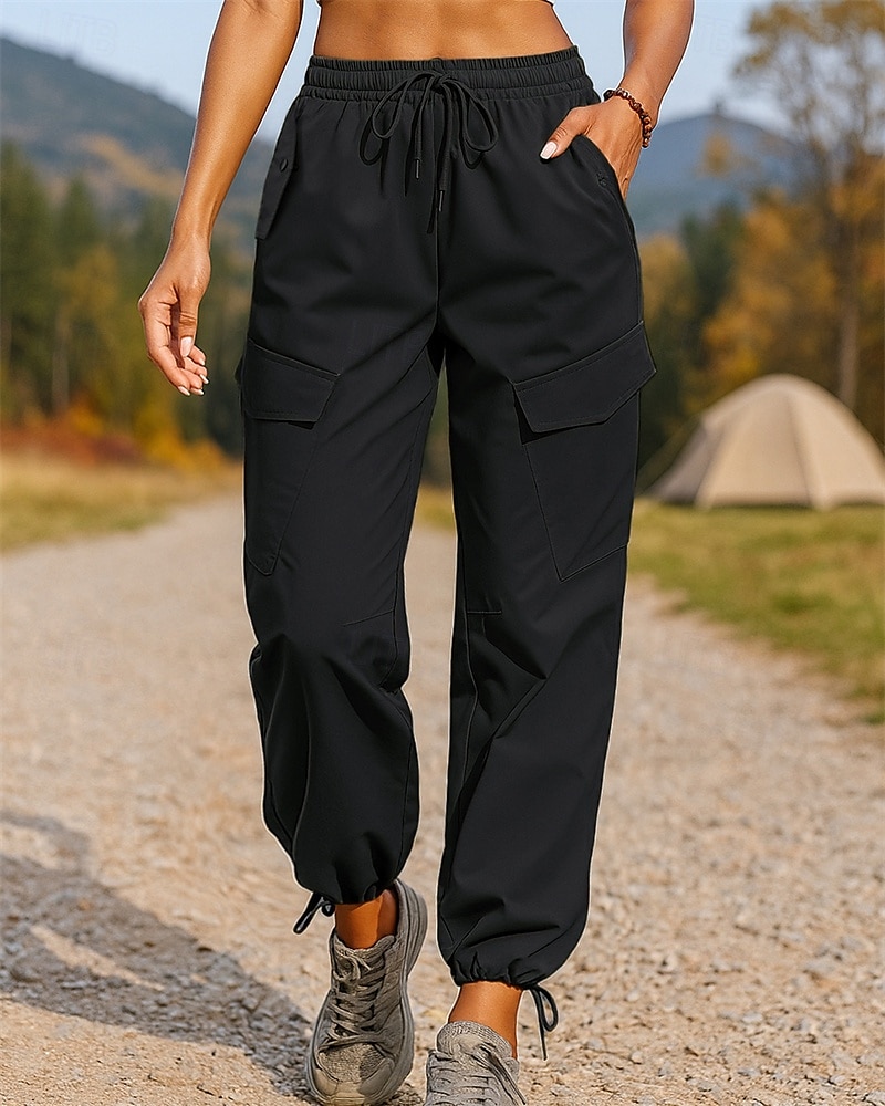 Dámské Kargo kalhoty Dağcı Pantolonu Běžecké kalhoty Jaro Podzim Venkovní Běžný Voděodolný Větruvzdorné Kalhoty Šňůrky Elastický pas Černá Armádní zelená Outdoor a turistika Lov Běh S M L XL XXL 2026 - $24.99 –P4