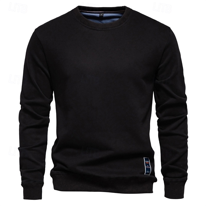 Homens Moletom Moletom com capuz Estacionar Preto Verde Tropa Azul Marinha Laranja Cáqui Gola Redonda Tecido Desportos e Ar livre Casual Diário Roupa de rua Legal Roupa de Esporte Primavera & Outono de 2025 por $27.99 –P3