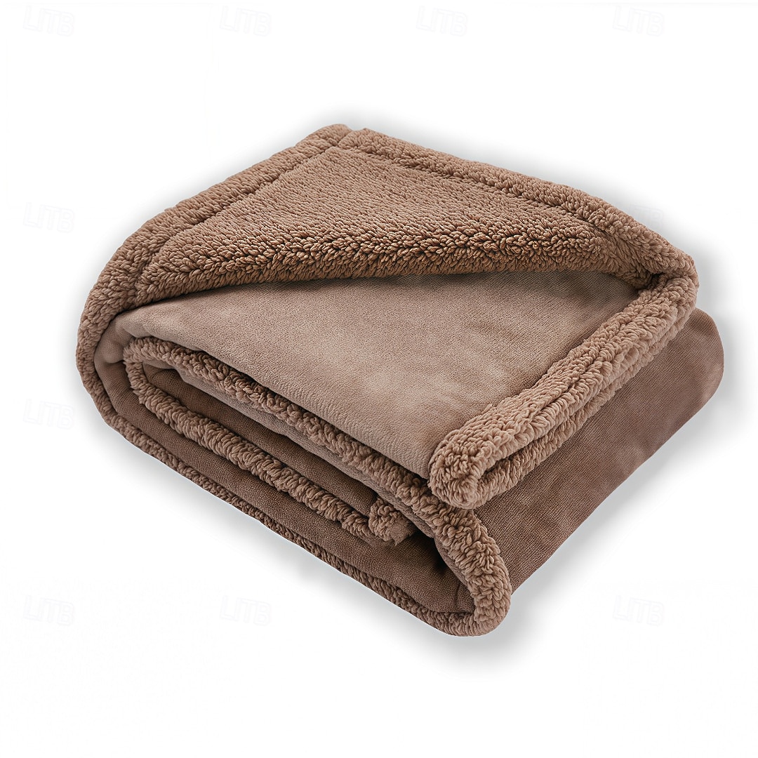 Pătură impermeabilă pentru animale de companie pătura groasă din flanel și sherpa pentru patul animalelor de companie pătură moale din catifea pentru câini 2025 - $11.49 –P26