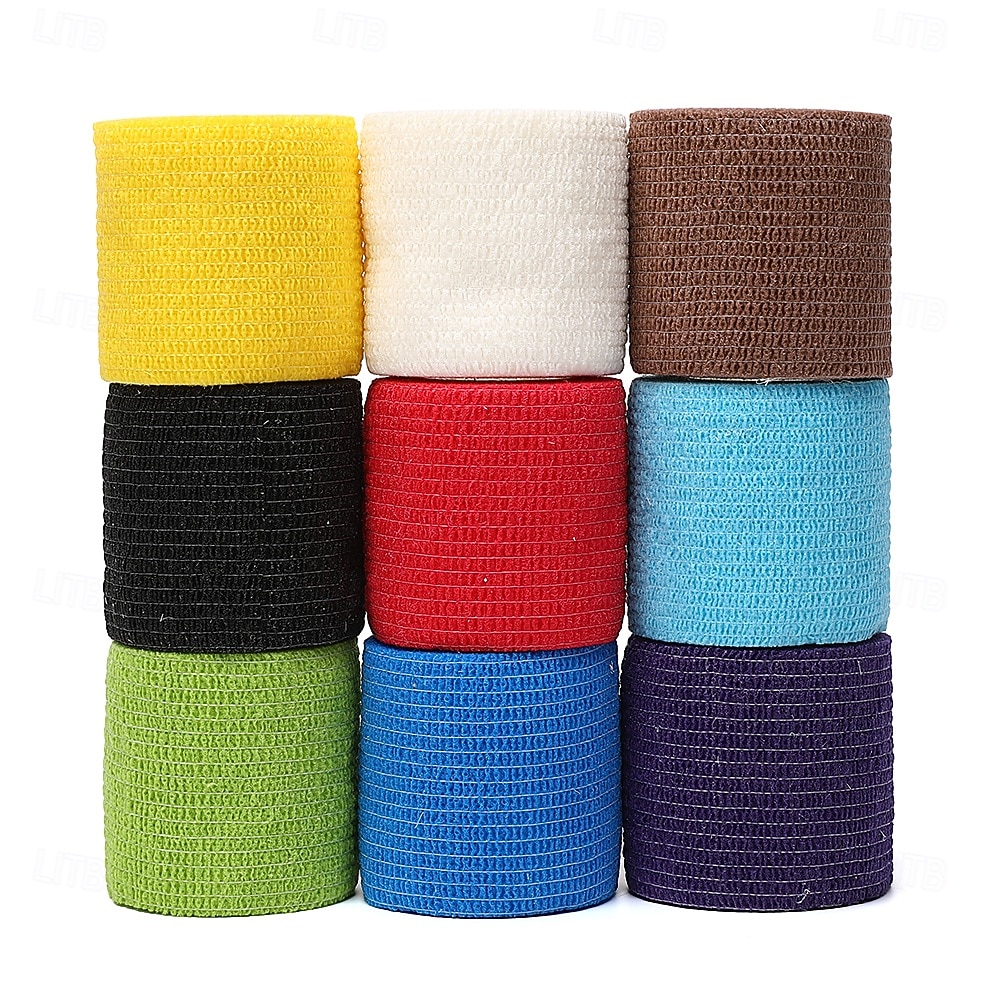fasce elastiche sportive autoadesive colorate, fasce di supporto flessibili per ginocchia, dita, caviglie, polsi, spalle e articolazioni, protezione muscolare e prevenzione degli infortuni del 2025 a $3.49 –P6