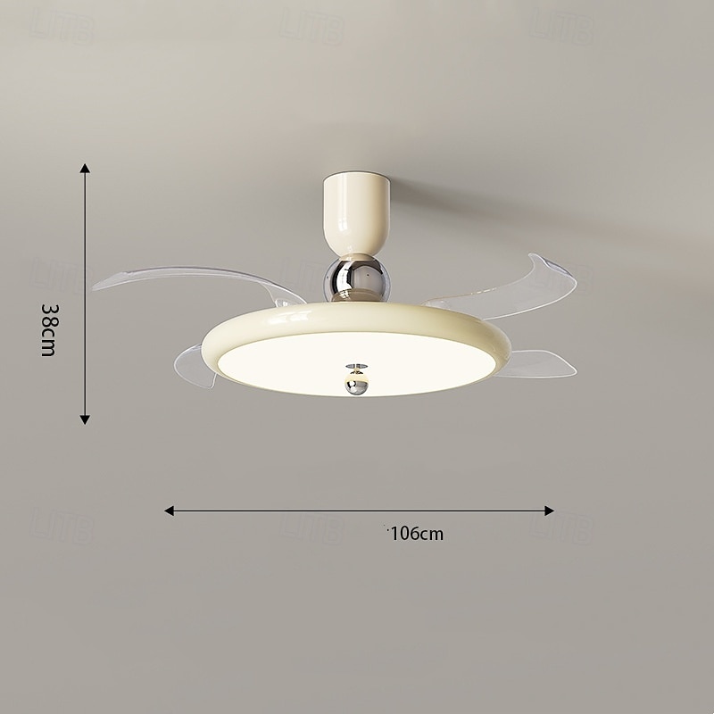 Ventilateur de plafond avec lumières 106 cm LED à intensité variable 3 couleurs 6 vitesses minuterie pales réversibles avec télécommande, ventilateur de plafond domestique lustre, ventilateur de de 2025 ? $568.79 –P4