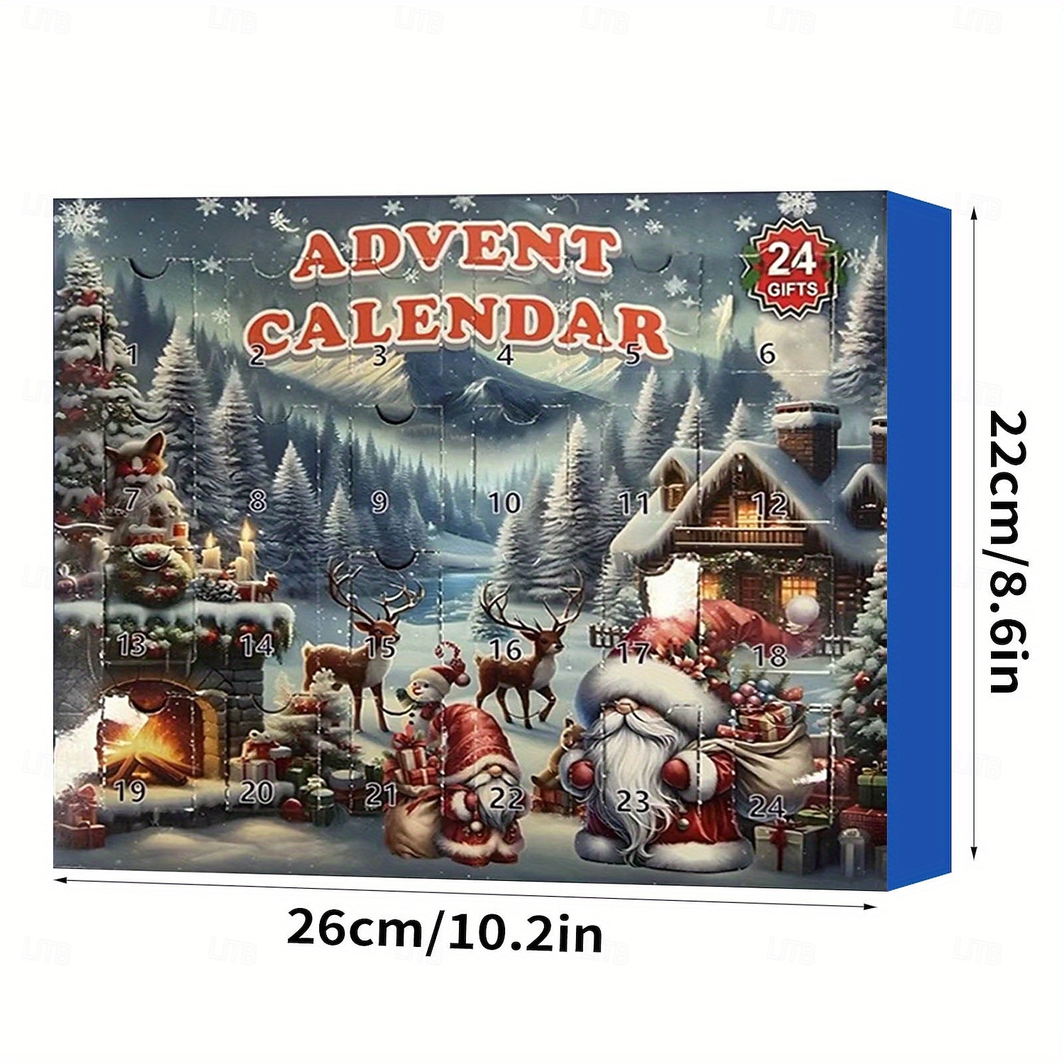 2025年 クリスマス ドワーフ ノーム 到着カレンダー 2025 3D ドワーフ クリスマス カウントダウン カレンダー デコレーション 24 体のドワーフ人形付き 女性 大人 子供へのクリスマス ノーム ギフト  コレクション – $29.99 –P7