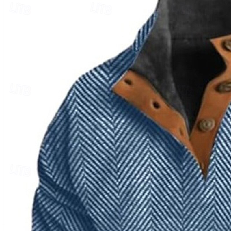 Per uomo Maglia Felpa con cappuccio Maglione Felpa con cappuccio abbottonata Nero Rosa Blu Verde Cachi Colletto Mao Semplice Testurizzato Sport & Outdoor Casuale Quotidiano Streetwear Cool del 2025 a $23.99 –P6