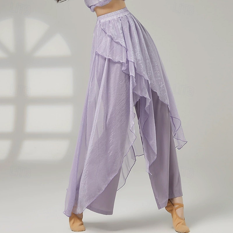 Sportsklær Bukser Ren Farge Tvinning Tyll Dame Ytelse Trening Høy Polyester 2026 - $42.99 –P2