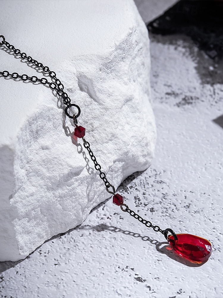 Parure de bijoux gothiques pour femme, style Halloween : collier et boucles d'oreilles en cristal noir, idéale pour les fêtes, le cosplay et la vie nocturne. de 2025 ? $9.99 –P6