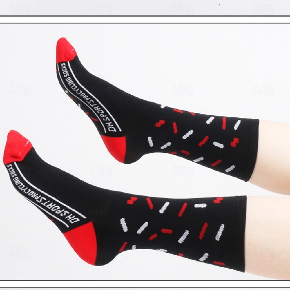 Calcetines Calcetines Ciclismo Calcetines de bicicleta Calcetines deportivos Calcetines atléticos Camping / Senderismo Senderismo Ejercicio al Aire Libre Bicicleta / Ciclismo Alta elasticidad Cómodo 2025 - $11.49 –P4