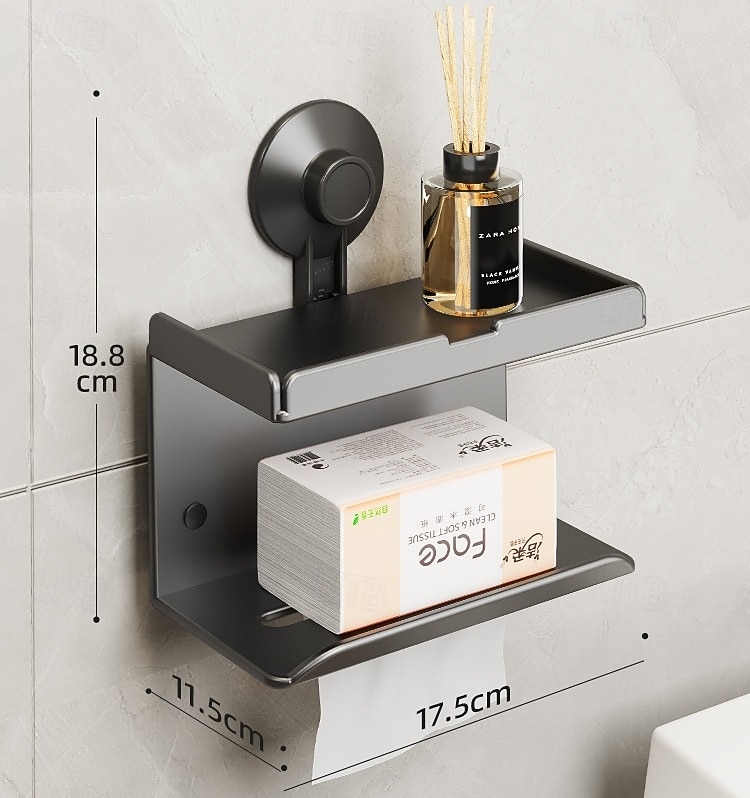 ёршик для унитаза и держатель, держатель для бумажных полотенец, набор аксессуаров для ванной на присоске, настенные аксессуары для ванной комнаты 2025 - $28.99 –P2