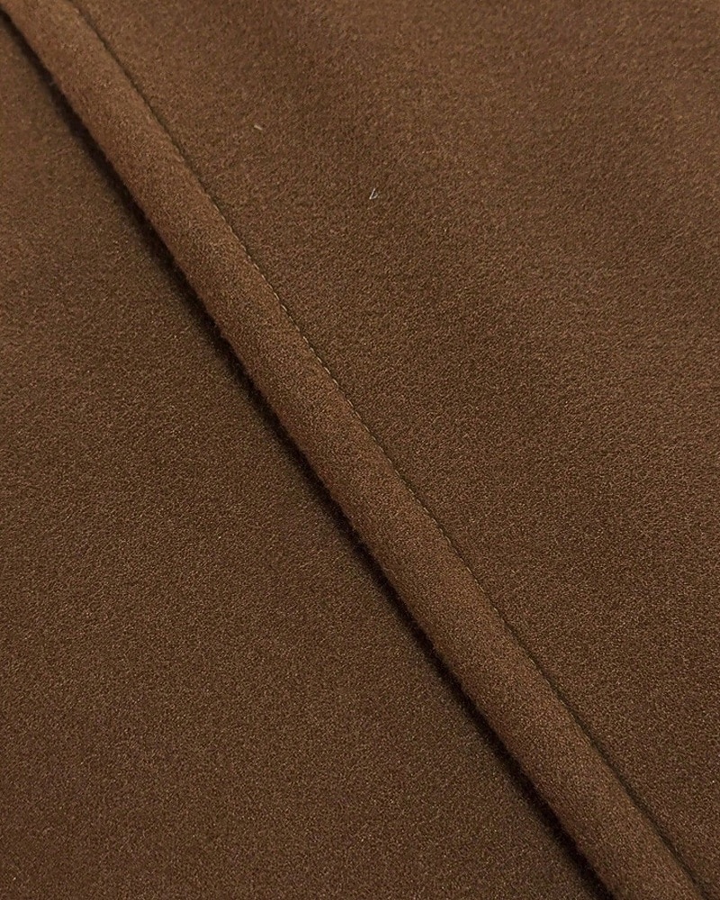 Herr Fleece-jacka Peacoat Trenchcoat Semester Dagligen Höst Vinter Polyester Håller värmen Ytterkläder Kläder Mode Klassisk Slät Ficka Kavajslag Dubbelknäppt 2025 - $52.99 –P14