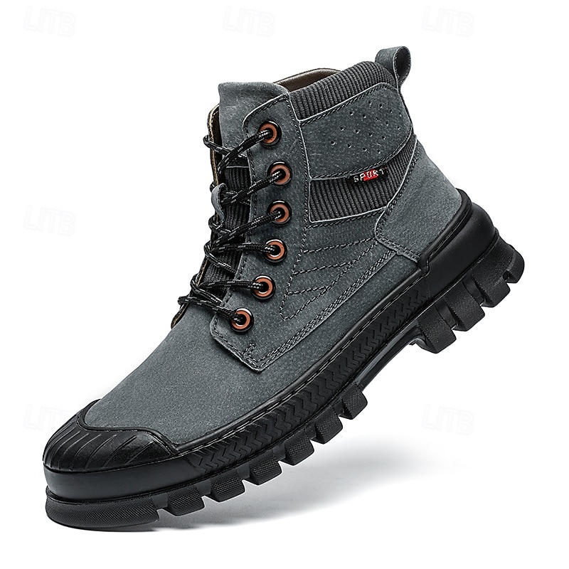 Bottines de randonnée kaki pour homme avec semelle extérieure en caoutchouc épais – chaussures d'extérieur respirantes et durables pour l'alpinisme, le travail et les voyages d'aventure de 2025 ? $54.99 –P1