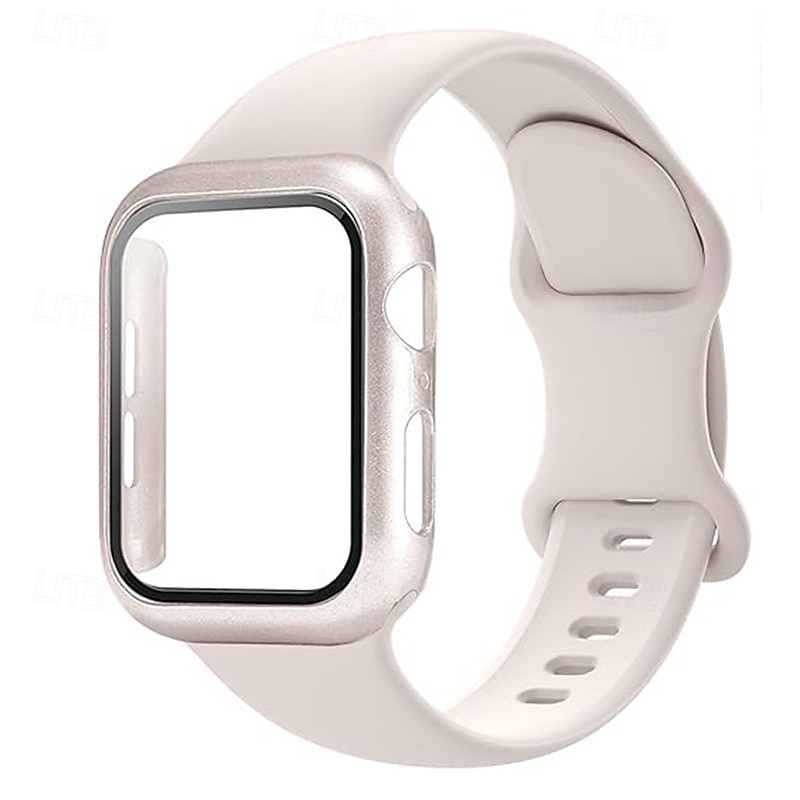 Pulseira Esportiva Fecho Moderno Compatível com Pulseira Apple Watch 38mm 40mm 41mm 42mm 44mm 45mm 49mm com caixa Mulheres Homens Antichoque Silicone pulseira de substituição para iwatch Ultra 2 de 2025 por $10.99 –P8