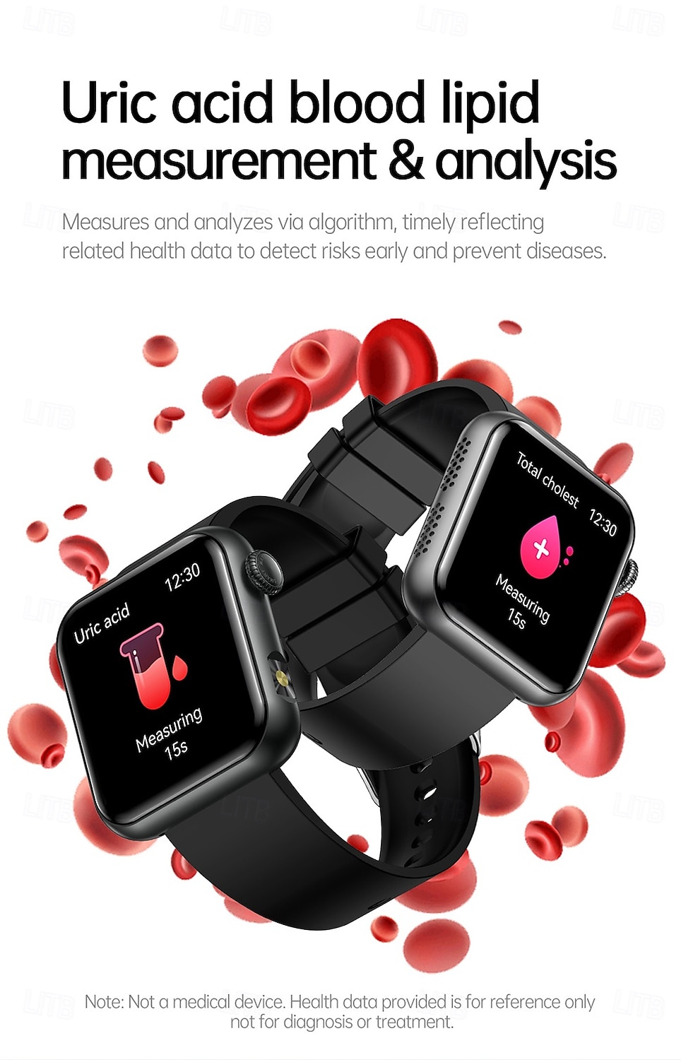 iMosi TK50 Relógio inteligente 1.72 polegada Relógio inteligente Bluetooth Monitoramento de temperatura Podômetro Aviso de Chamada Compatível com Android iOS Feminino Masculino Chamadas com Mão Livre de 2025 por $48.99 –P8