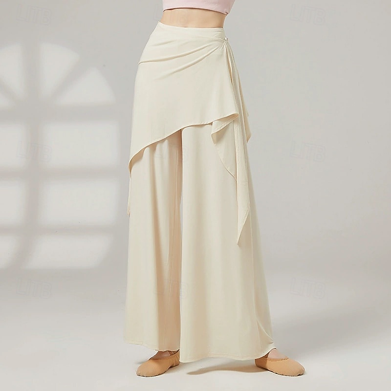 Activewear Pants Pure Color Splicing Women's Performance Training High Polyester 2026 - $39.99 –P5