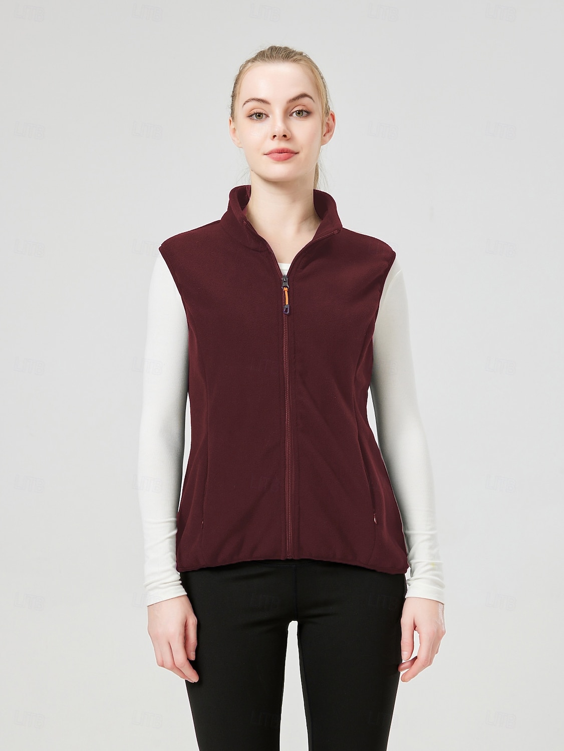 Damen Wanderweste Fleeceweste Thermojacke Winter Draussen Anatomisches Design Frontreißverschluss Dicht Warm Oberteil Einfacher Schieber Vollreißverschluss Camping / Wandern / Höhlenforschung Reisen 2025 - $24.99 –P7