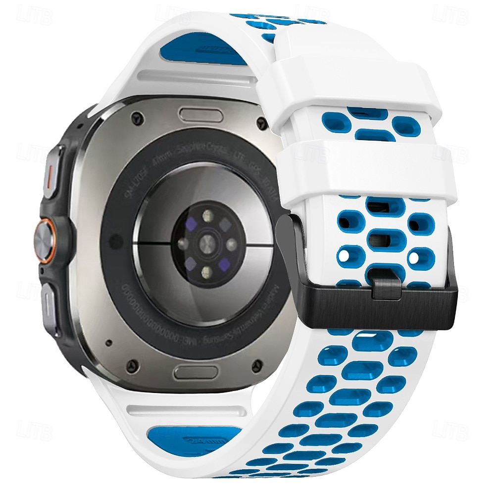 Kellon ranneke varten Samsung Galaxy Katso Ultra Ruostumaton teräs Silikoni Korvaus Hihna Kaksisävyinen Säädettävä Ruostumattomasta teräksestä valmistettu solki Urheiluhihna Ranneke 2026 - $18.99 –P6