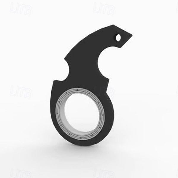Confezione da 2 portachiavi fidget spinner: giocattolo antistress portatile, struttura in metallo resistente, perfetto per adulti e bambini del 2025 a $13.99 –P4