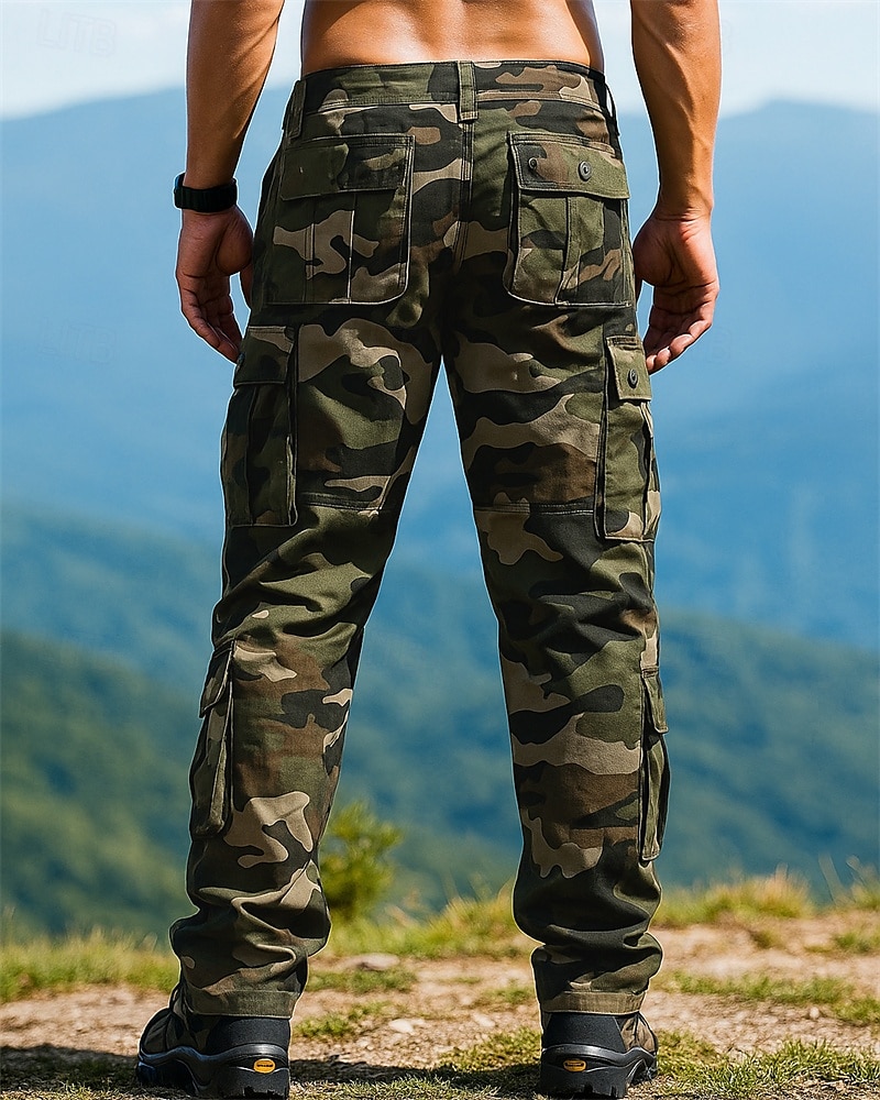 Voor heren Combatbroek Cargohosen Wandelbroek Camouflage Kleur Buiten Normale pasvorm waterdicht Winddicht Broeken / Regenbroek / Overbroek Zak jungle camouflage Legergeel Katoen Kamperen&Wandelen 2025 - $35.99 –P2
