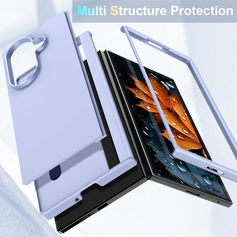 телефон Кейс для Назначение SSamsung Galaxy Z-образный сгиб 7 Z-сгиб 6 Z Fold 5 Z Fold 4 Кейс на заднюю панель Откидная подножка Защита от удара Ретро ПК 2025 - $14.99 –P6